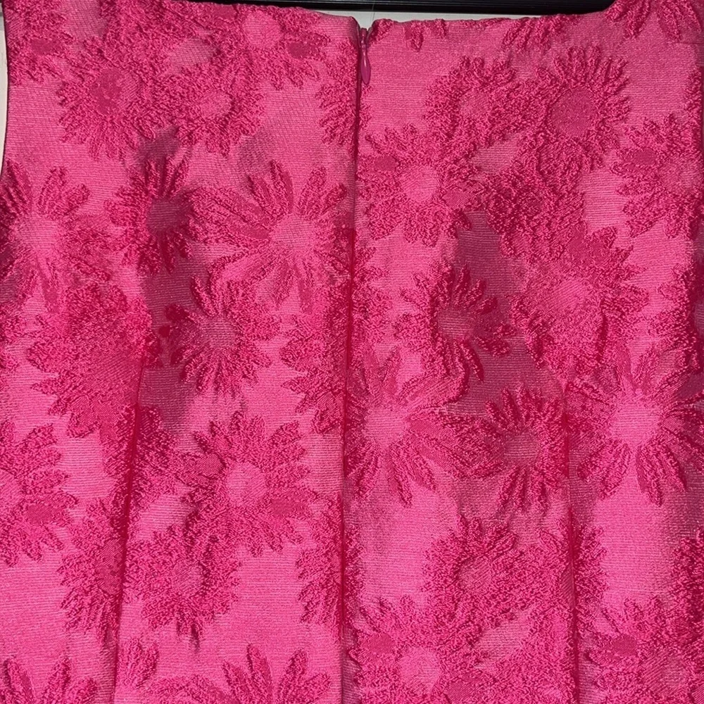 W by Worth Pink Floral Jacquard Dress - Picture 5 of 7